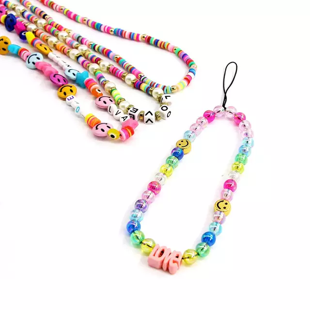 Rose Angel Network's best-selling colored soft clay mobile phone chain is a young and fashionable bestseller Application Scenario