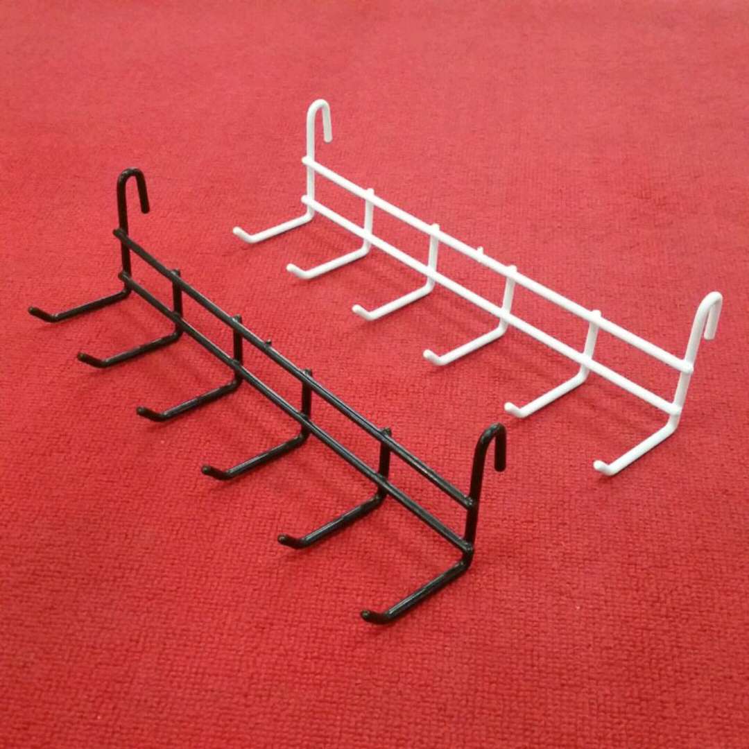 6-head hook-hung mesh multi-purpose towel hook, door back hook, kitchen and bathroom hook, Red Sun display Item Picture