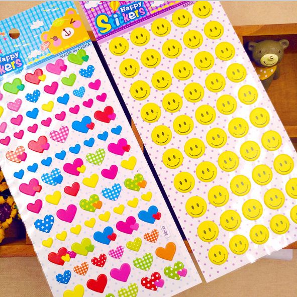 New three-dimensional reward sticker