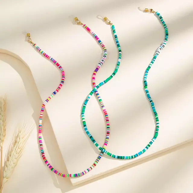 Rose Angel's best-selling soft clay necklace, eyeglass chain and mask chain are trendy and fashionable detail image 3