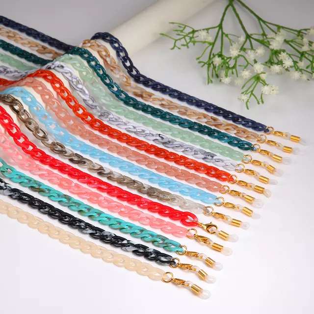 Rose Angel trendy and fashionable adult mask chain, acrylic ring buckle chain, eyeglass chain, Internet bestseller pic 4