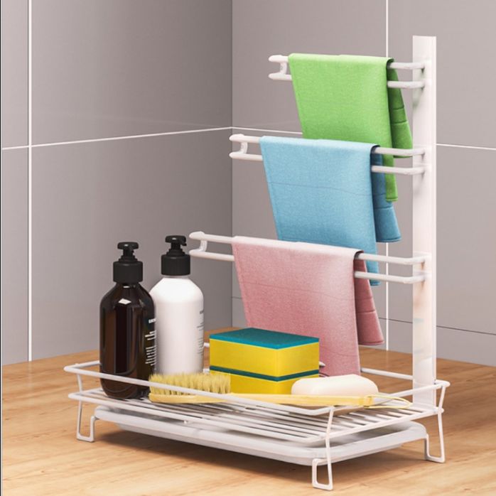 Countertop vertical dish cloth rack, washcloth, hand sanitizer, kitchen drain cloth rack