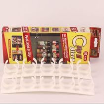 Simple bottle clamp storage rack