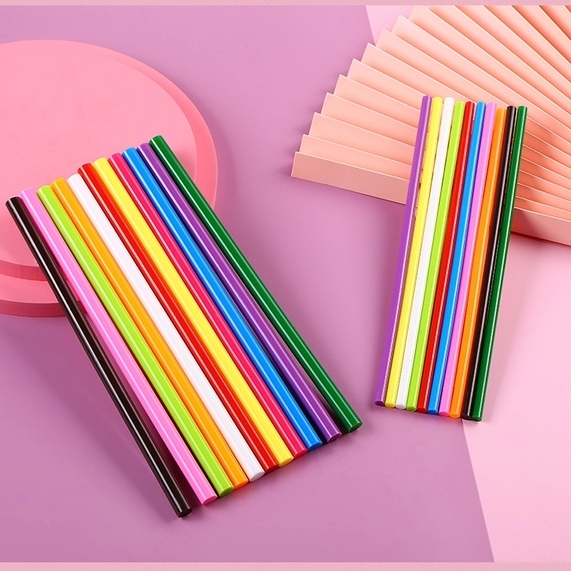 固德力彩色热熔胶棒混装规格7*180mm，1.1*180mm，527