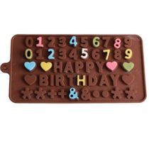 DIY alphanumeric love fondant chocolate mold