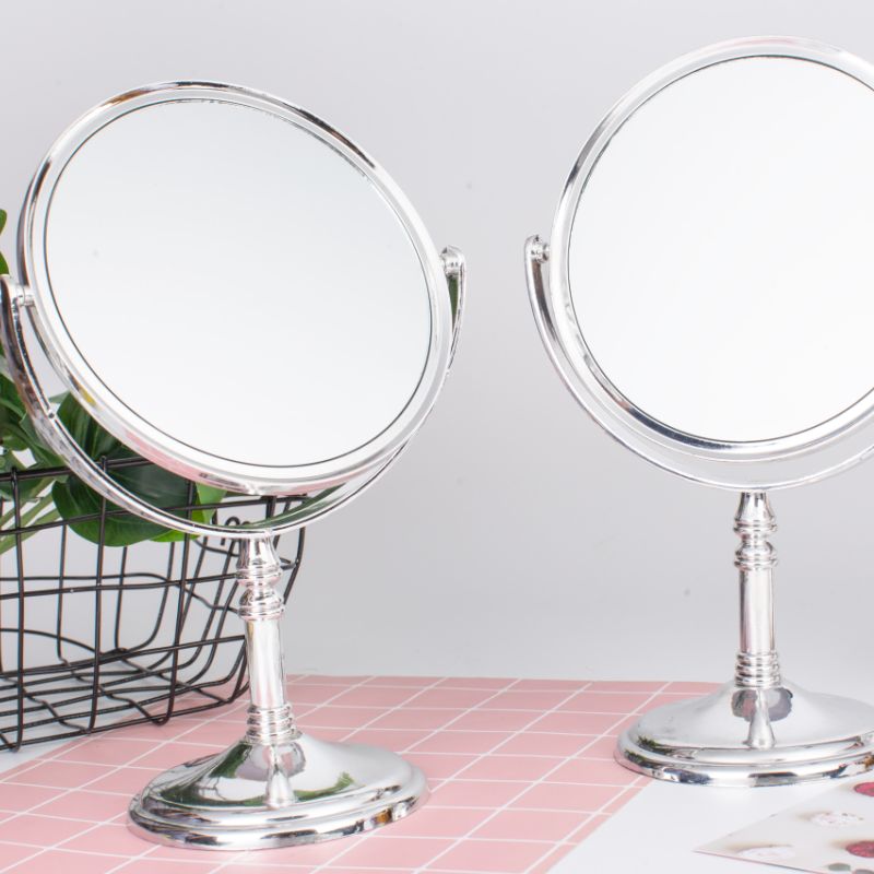 Plastic Electroplated Double-Sided Desktop Mirror Makeup Mirror Makeup Mirror