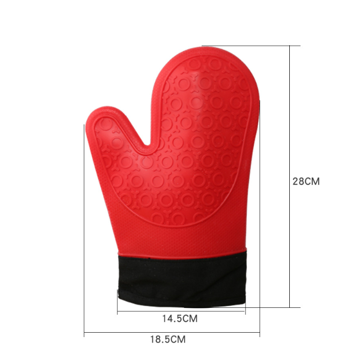 Double-layer silicone two-finger gloves detail image 1