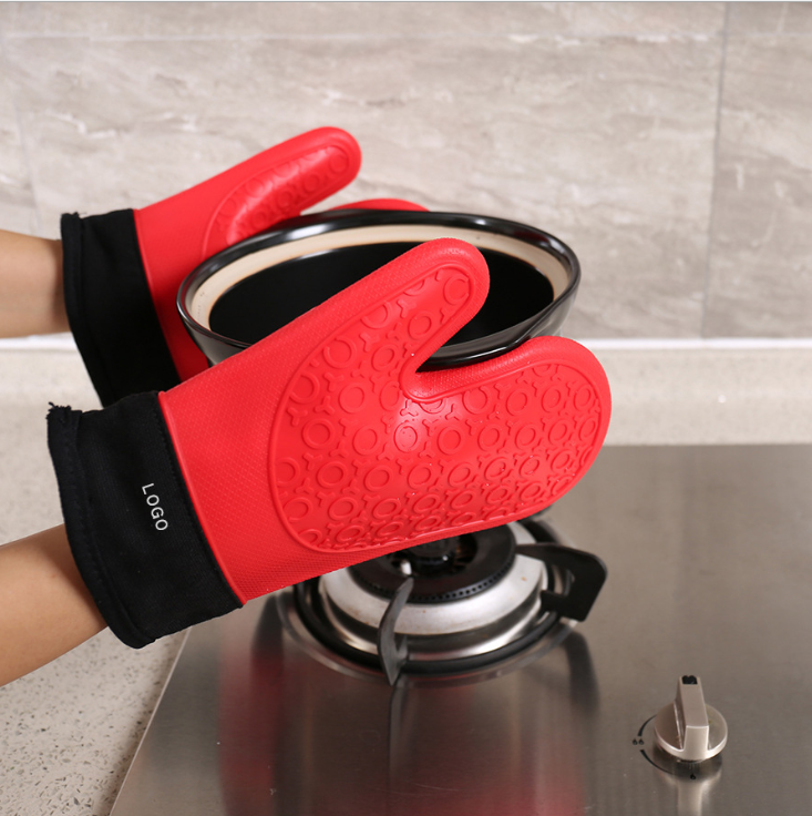 Double-layer silicone two-finger gloves detail image 5