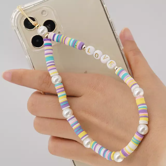 Rose Angel Network's best-selling colorful mobile phone chain lanyard and phone case accessories Specification image