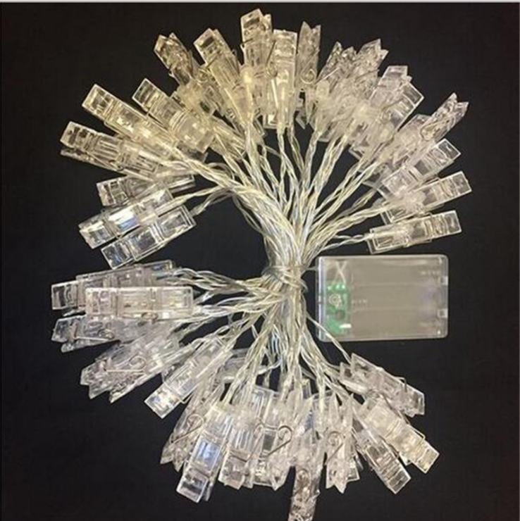 LED透明夹子 电池盒灯串详情图4