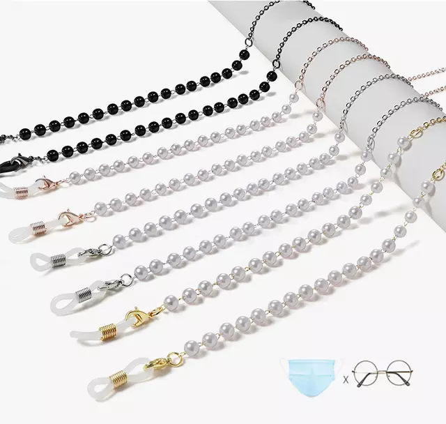 Rose Angel drew fashionable pearl glasses, pendant chains and mask chains, which became Internet bestsellers pic 6