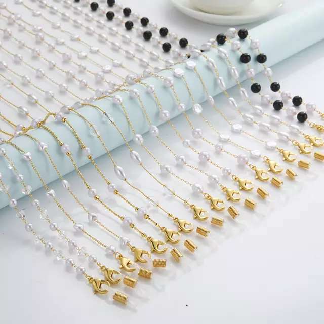 Rose Angel trendy and fashionable pearl glasses, pendant chains and mask chains are all bestsellers on the Internet pic 1