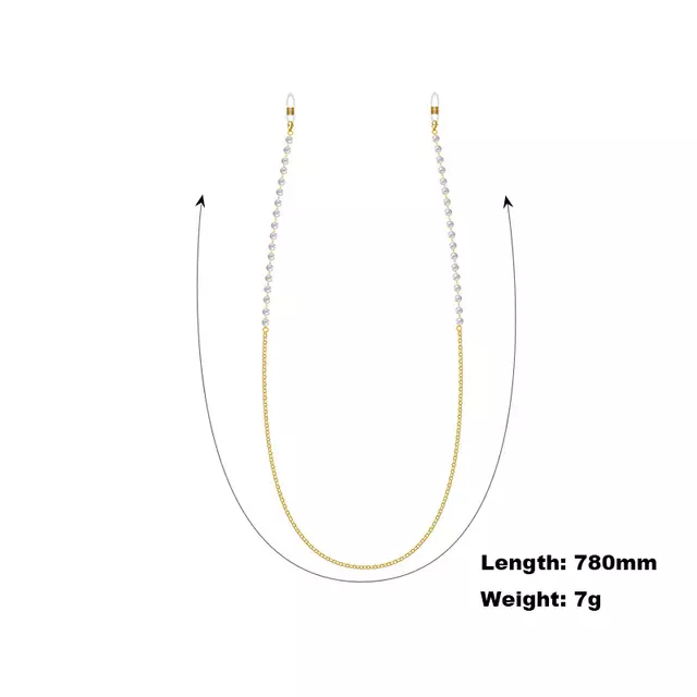 Rose Angel drew fashionable pearl glasses, pendant chains and mask chains, which became Internet bestsellers pic 2