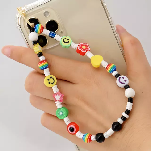 Rose Angel Network's best-selling colorful mobile phone chain lanyard and phone case accessories detail image 4