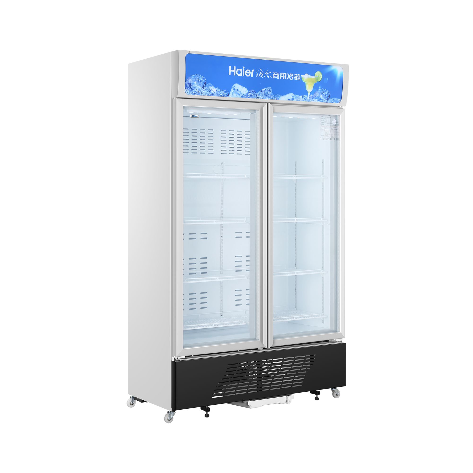 Haier SC-650HS vertical commercial double-door display cabinet, beverage refrigeration glass preservation cabinet Specification image
