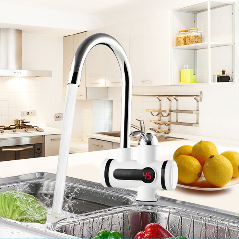 Electric hot water faucet, instant heating type kitchen water heater, quick kitchen tap water electric water heater for household use Specification image