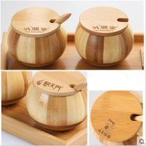 Wooden household kitchen seasoning jar