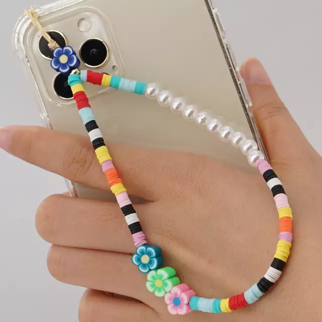 Rose Angel Network's best-selling colorful mobile phone chain lanyard and phone case accessories detail image 2