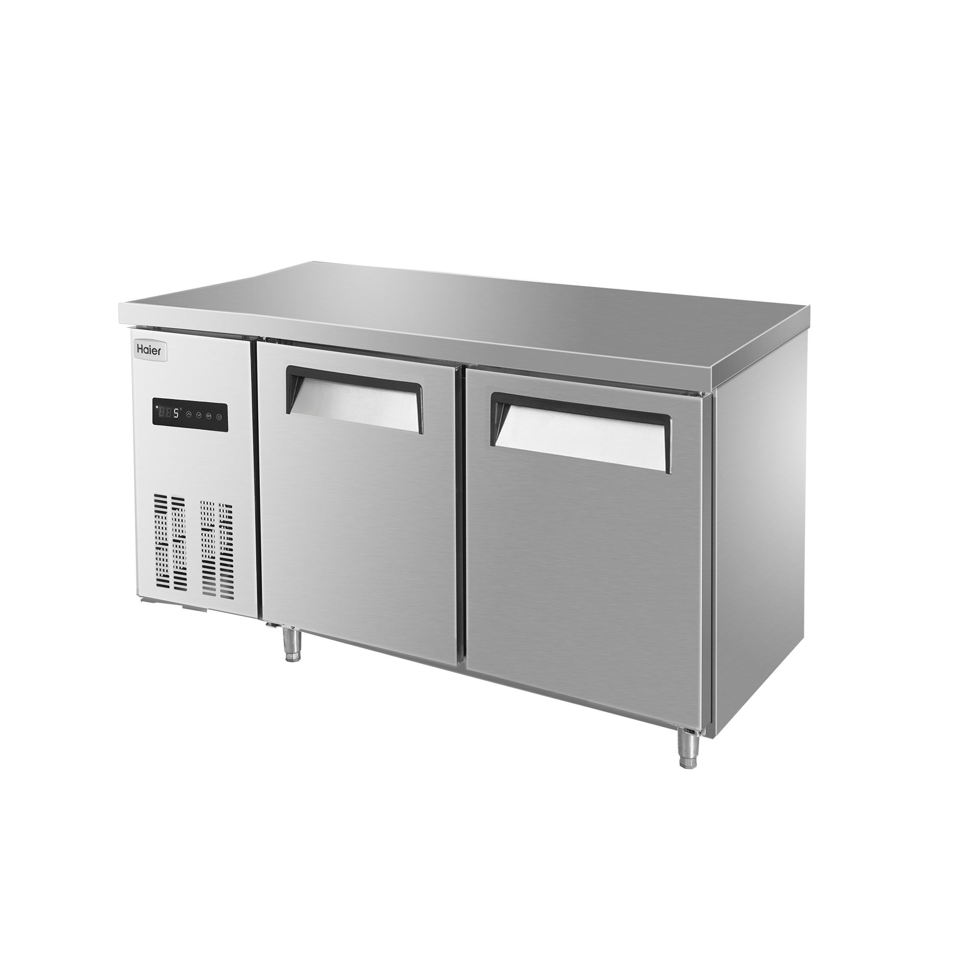 Haier/ Haier SPB-260C/D2 air circulation commercial workbench refrigeration cabinet workbench stainless steel operation table double-door freezer pic 3