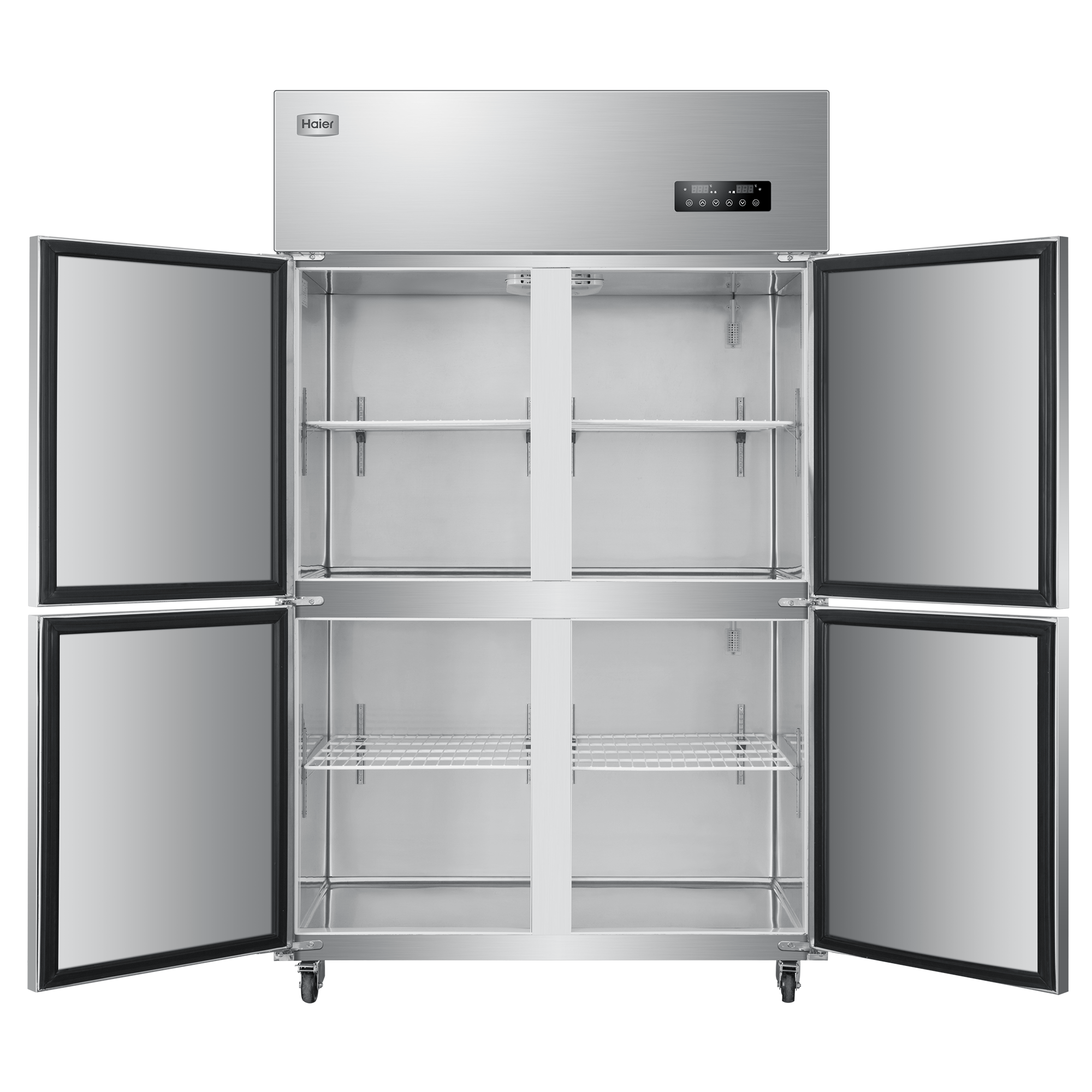 Haier/ Haier SLB-980C2D2 commercial kitchen refrigerator with air circulation, vertical kitchen refrigerator, stainless steel freezer pic 3