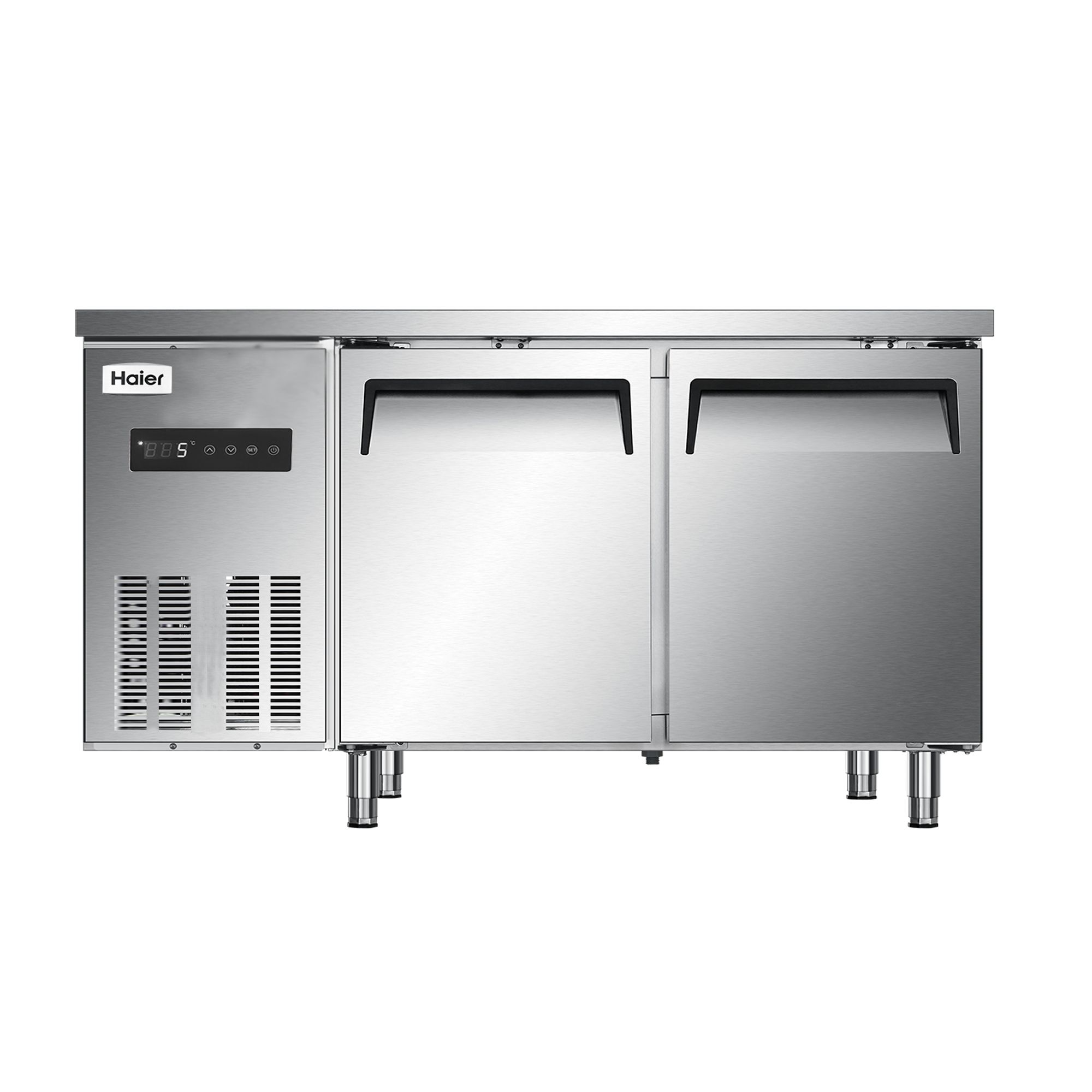 Haier/海尔 SPB-260C/D2 风循环商用工作台 冷藏柜工作台 不锈钢操作台 双门冰柜