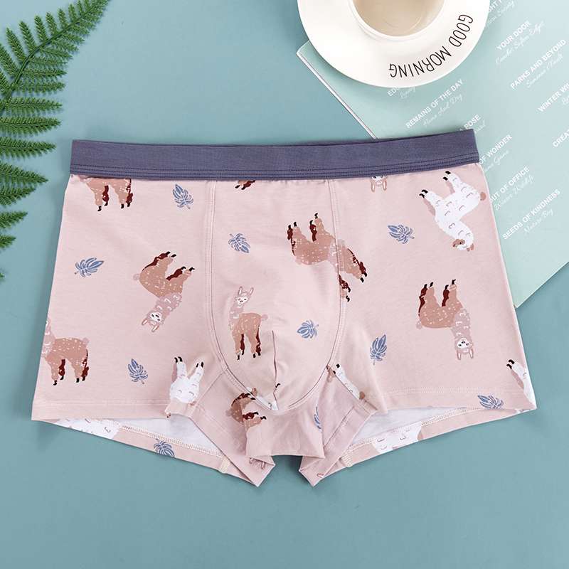Men's underwear made of pure cotton with large prints Application Scenario