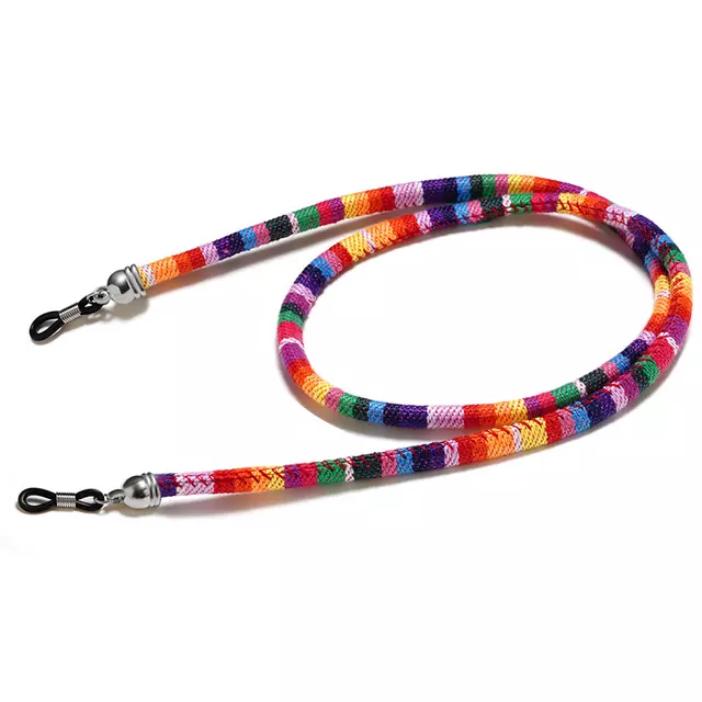 The rose Angel colorful woven thread mask chain, eyeglass pendant chain is trendy and fashionable
