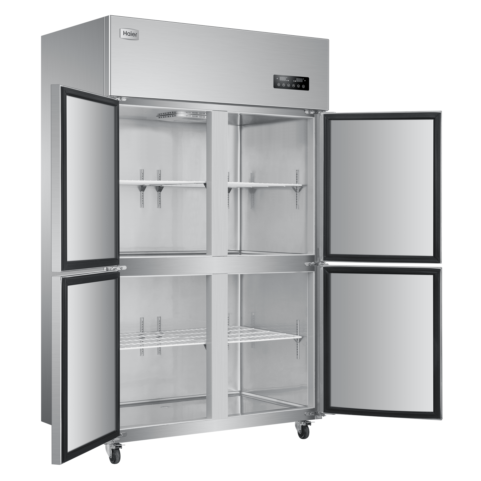 Haier/ Haier SLB-980C2D2 commercial kitchen refrigerator with air circulation, vertical kitchen refrigerator, stainless steel freezer pic 4