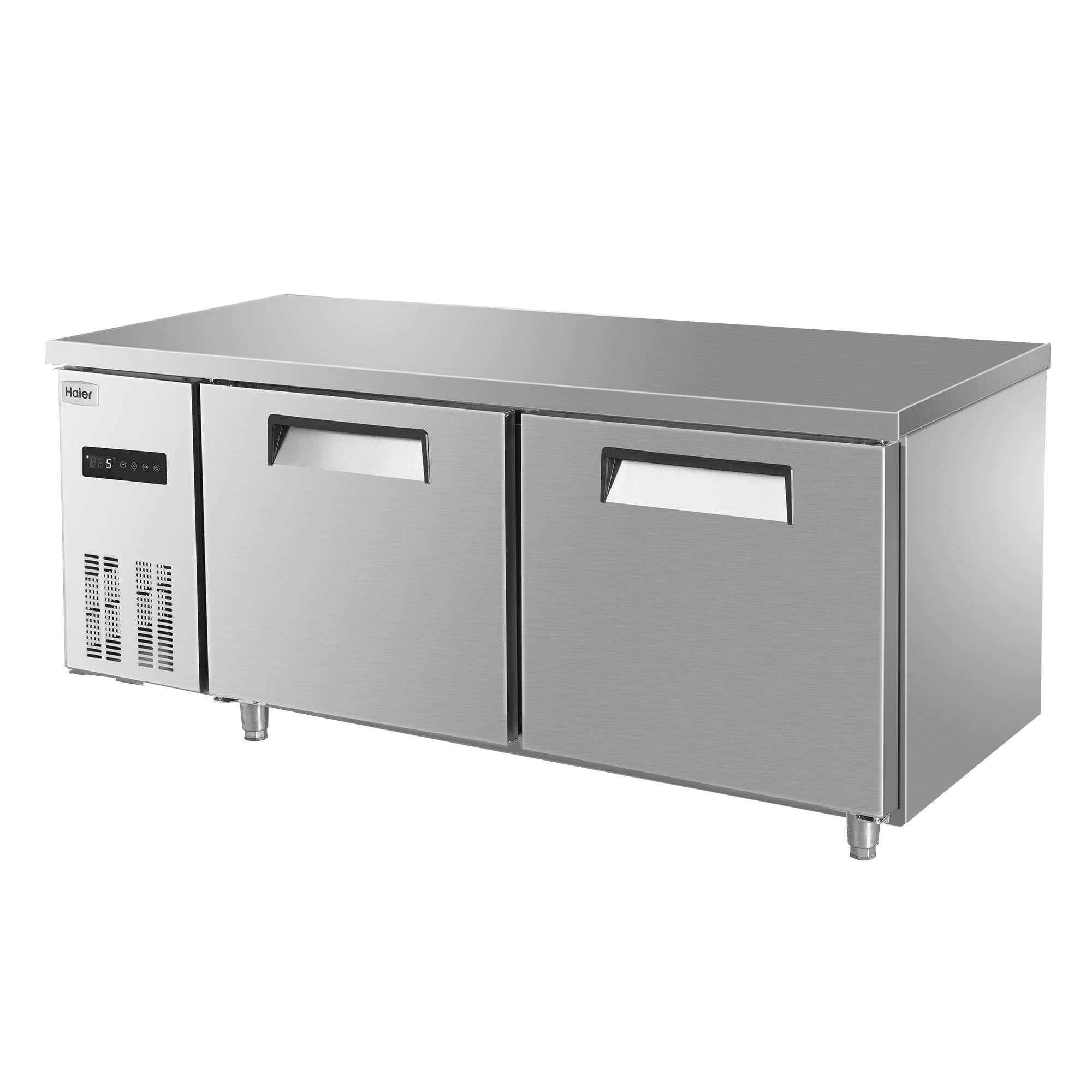 Haier SPB-350C/D2N stainless steel double-door workbench for commercial refrigeration and freezing conversion with air circulation pic 3