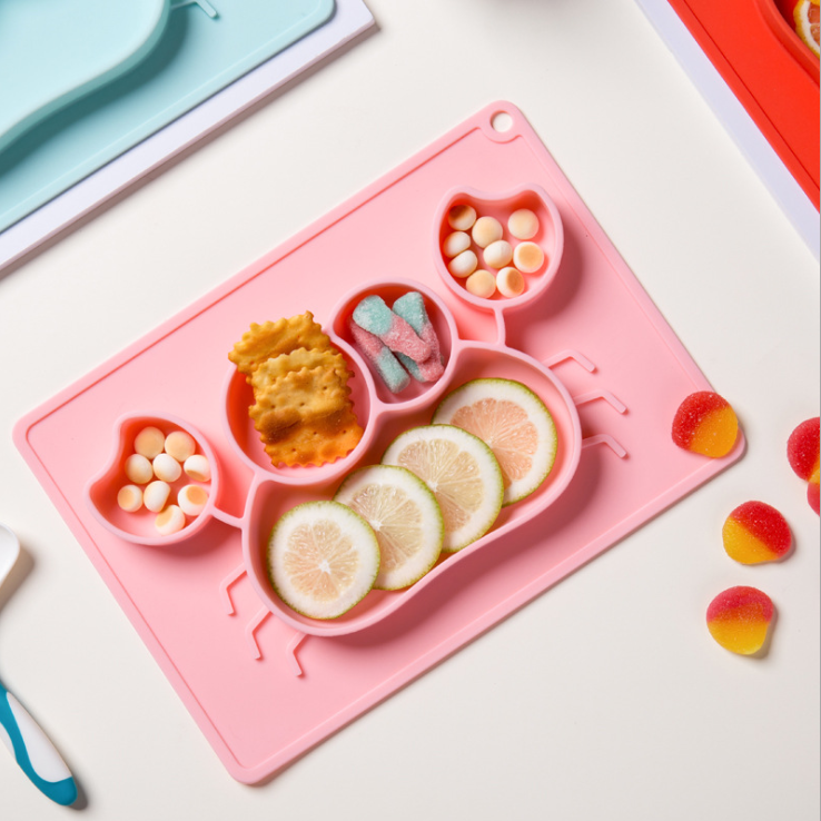 Children's silicone dinner plates detail image 4