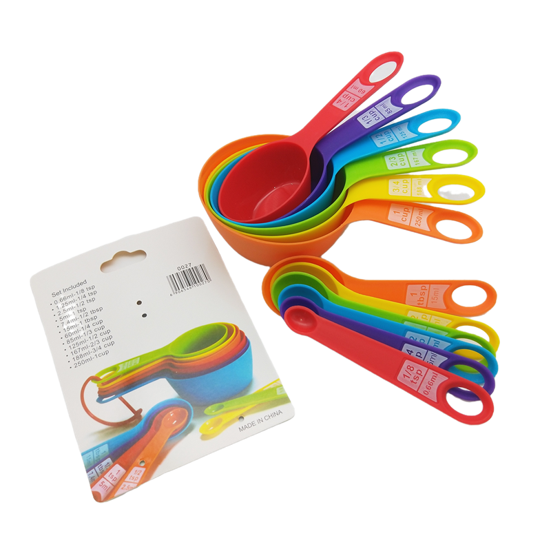 Factory direct sales of 12 pieces of measuring spoons, color measuring spoons, creative double-cut measuring spoons, baking small tools, hot sale on Amazon detail image 5