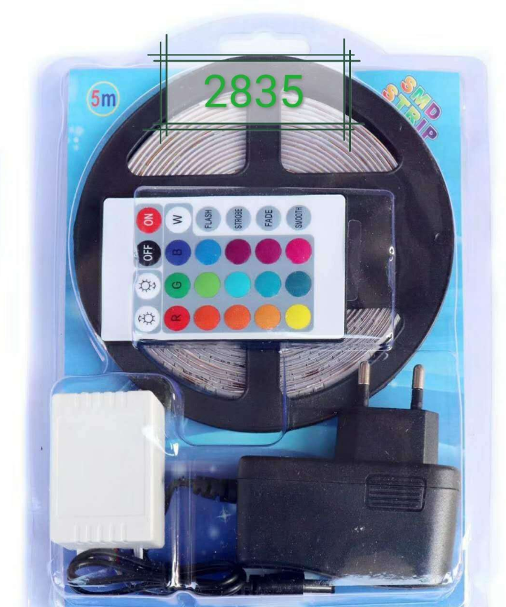 مجموعة 2835RGB حزام مصابيح 12V بالألوان بخمسة أمتار detail image 2