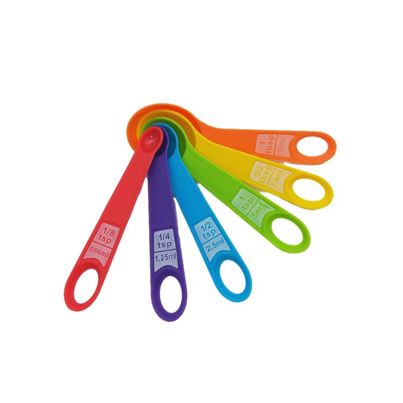 Factory direct sales of 12 pieces of measuring spoons, color measuring spoons, creative double-cut measuring spoons, baking small tools, hot sale on Amazon Application Scenario