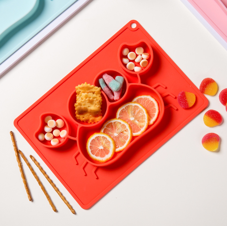 Children's silicone dinner plates detail image 5