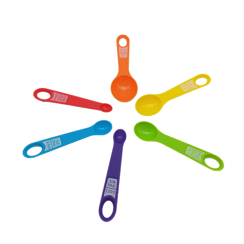 Factory direct sales of 12 pieces of measuring spoons, color measuring spoons, creative double-cut measuring spoons, baking small tools, hot sale on Amazon detail image 3