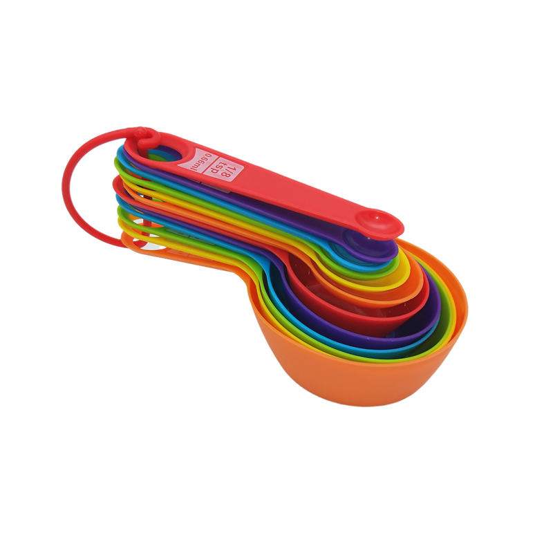 Factory direct sales of 12 pieces of measuring spoons, color measuring spoons, creative double-cut measuring spoons, baking small tools, hot sale on Amazon detail image 1