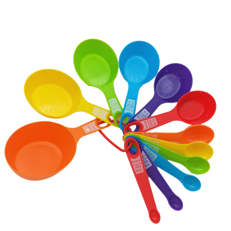 Factory direct sales of 12 pieces of measuring spoons, color measuring spoons, creative double-cut measuring spoons, baking small tools, hot sale on Amazon detail image 6