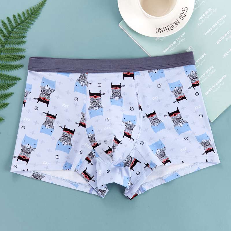 Men's underwear 3D printed pure cotton details Picture