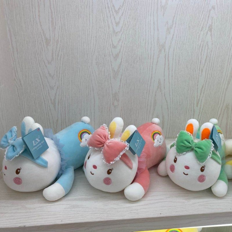 Plush pillow cartoon series toys, lazy person's plush pillow, pillow decoration, plush doll factory direct sales, plush doll rabbit style, Baohua Toys Store detail image 1