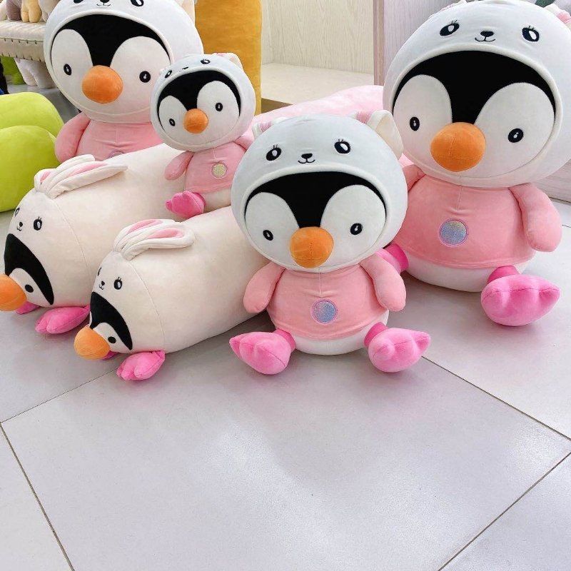 Plush pillow cartoon series toys lazy pillow pillow pillow decoration plush doll manufacturers direct plush doll penguin Baohua toy firm