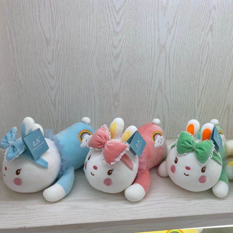 Plush pillow cartoon series toys, lazy person's plush pillow, pillow decoration, plush doll factory direct sales, plush doll rabbit style, Baohua Toys Store