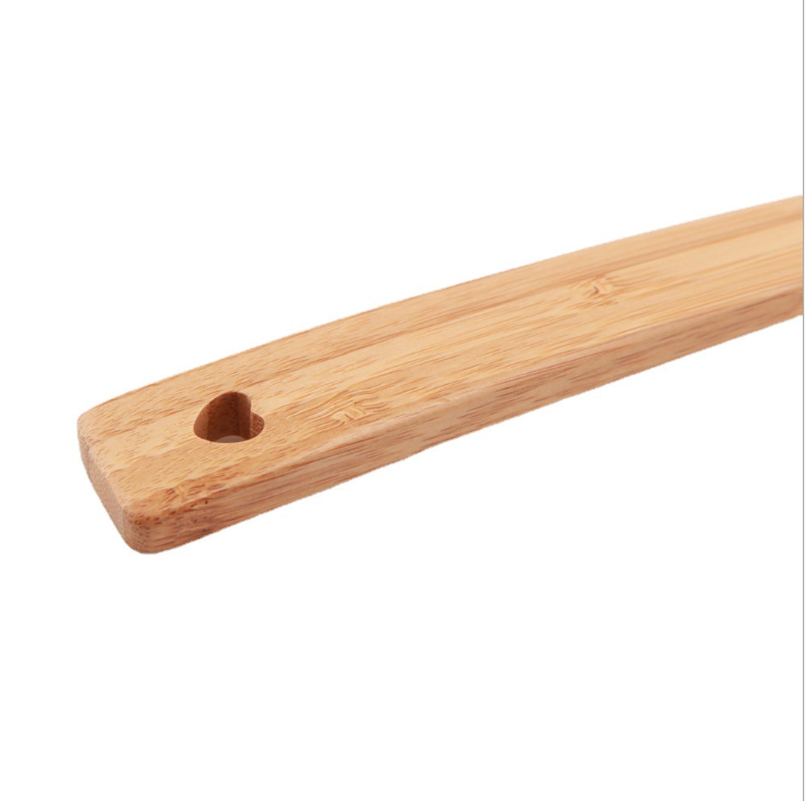 ملعقة من خشب الخيزران الدائري على شكل قلب detail image 2