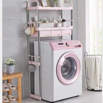Multifunctional balcony roller washing machine toilet storage rack