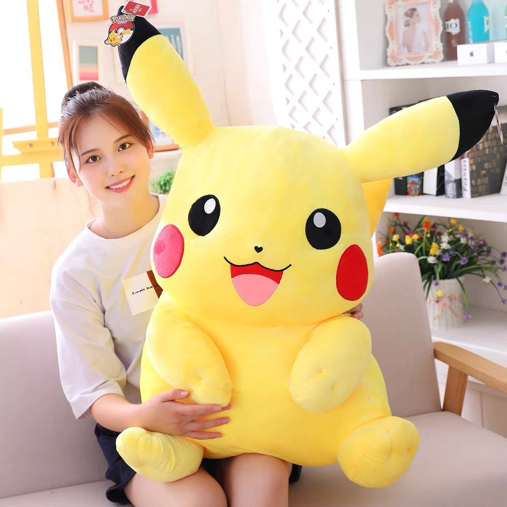 Cartoon doll Plush doll Bear doll oversized Cuddle doll girl doll Birthday gift Pikachu 0774 thumbnail