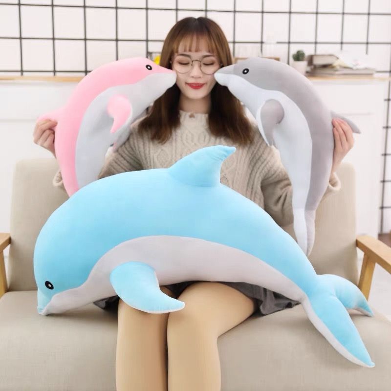 Doll, plush toy, bear doll, large hug bear, girl doll, birthday gift, dolphin 0774-1