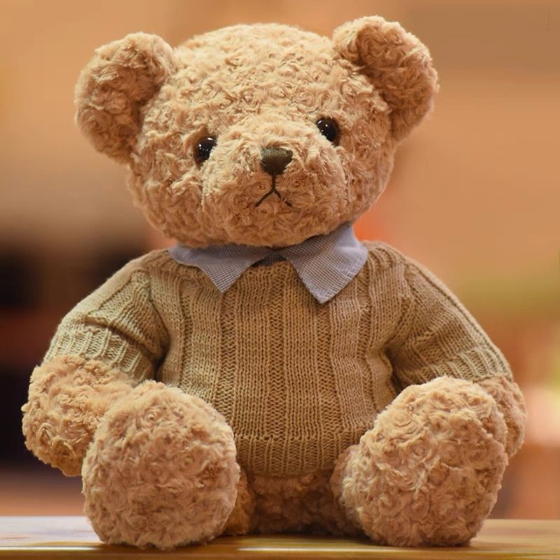 Cartoon doll Plush doll Bear doll oversized Cuddle Bear girl doll Birthday gift sweater Bear 0774 thumbnail