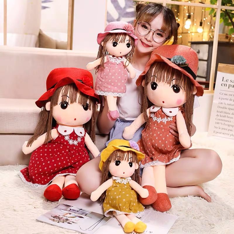 Cartoon doll Plush doll Bear doll oversized Cuddle girl doll Birthday gift Princess doll 0774 thumbnail