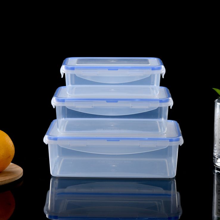 Rectangular lunch box set