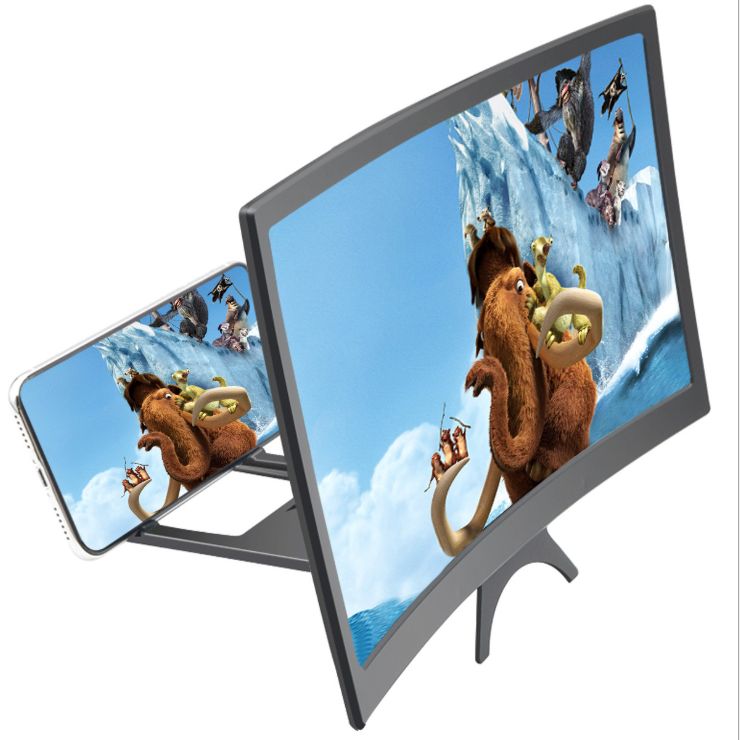 Mobile phone Screen Amplifier 12 "HD 3D mobile phone magnifier mobile phone stand