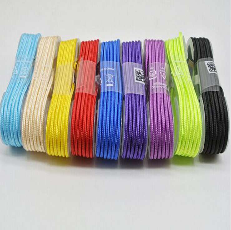 V8/I5编织数据线  尼龙数据线充电线产品图